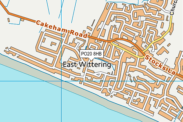 PO20 8HB map - OS VectorMap District (Ordnance Survey) PO20 8HB map - OS VectorMap District (Ordnance Survey)