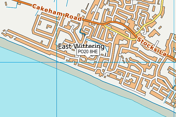 PO20 8HE map - OS VectorMap District (Ordnance Survey) PO20 8HE map - OS VectorMap District (Ordnance Survey)