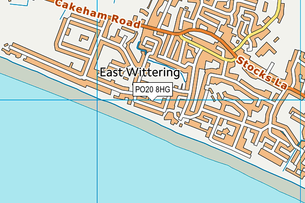 PO20 8HG map - OS VectorMap District (Ordnance Survey) PO20 8HG map - OS VectorMap District (Ordnance Survey)