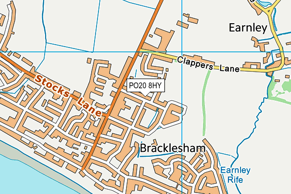 PO20 8HY map - OS VectorMap District (Ordnance Survey) PO20 8HY map - OS VectorMap District (Ordnance Survey)