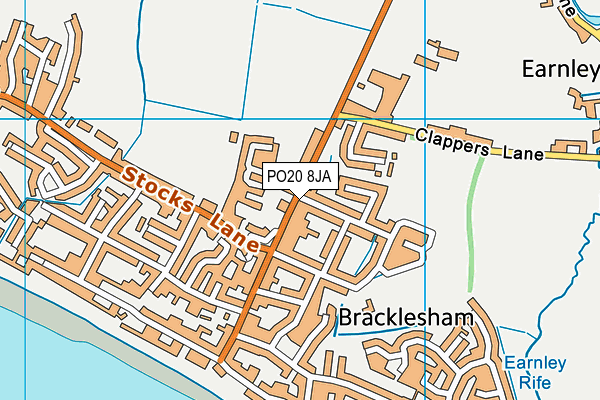PO20 8JA map - OS VectorMap District (Ordnance Survey) PO20 8JA map - OS VectorMap District (Ordnance Survey)