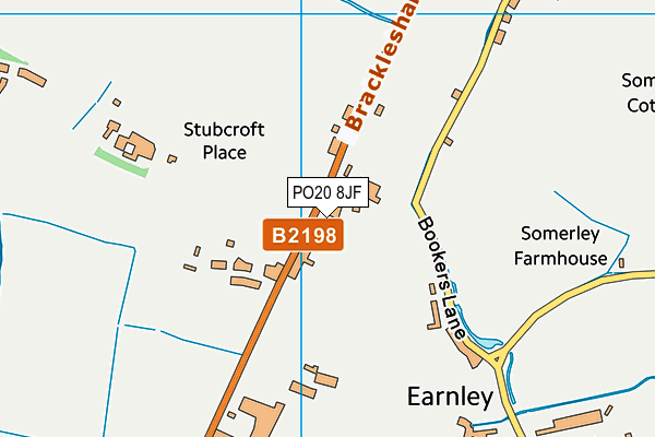 PO20 8JF map - OS VectorMap District (Ordnance Survey)