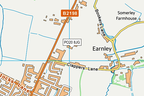 PO20 8JG map - OS VectorMap District (Ordnance Survey) PO20 8JG map - OS VectorMap District (Ordnance Survey)