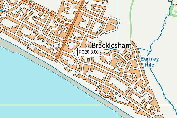 PO20 8JX map - OS VectorMap District (Ordnance Survey) PO20 8JX map - OS VectorMap District (Ordnance Survey)