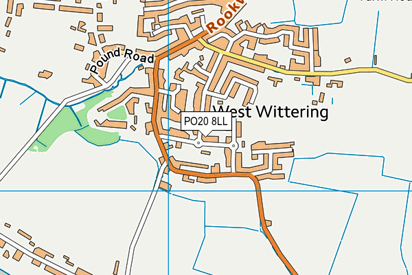 PO20 8LL map - OS VectorMap District (Ordnance Survey) PO20 8LL map - OS VectorMap District (Ordnance Survey)