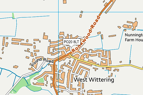 PO20 8LT map - OS VectorMap District (Ordnance Survey) PO20 8LT map - OS VectorMap District (Ordnance Survey)