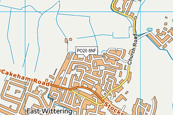 PO20 8NF map - OS VectorMap District (Ordnance Survey) PO20 8NF map - OS VectorMap District (Ordnance Survey)