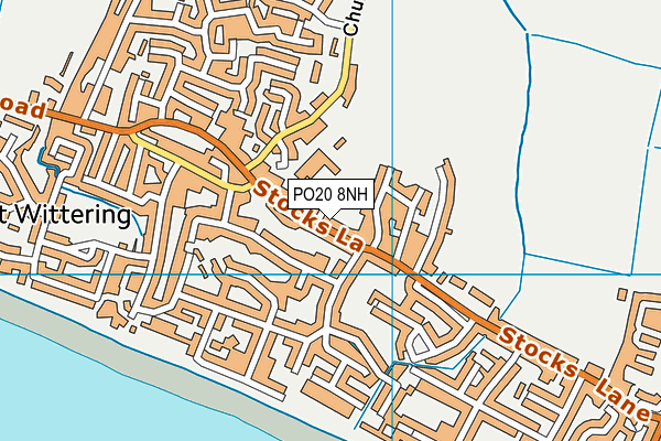 PO20 8NH map - OS VectorMap District (Ordnance Survey) PO20 8NH map - OS VectorMap District (Ordnance Survey)