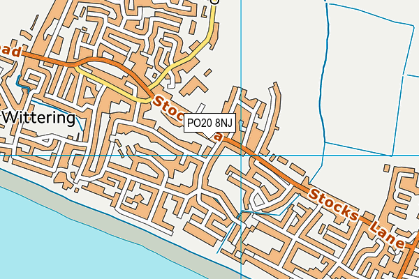 PO20 8NJ map - OS VectorMap District (Ordnance Survey) PO20 8NJ map - OS VectorMap District (Ordnance Survey)