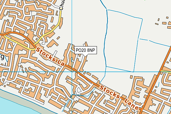 PO20 8NP map - OS VectorMap District (Ordnance Survey) PO20 8NP map - OS VectorMap District (Ordnance Survey)