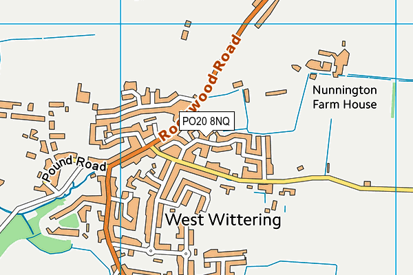 PO20 8NQ map - OS VectorMap District (Ordnance Survey) PO20 8NQ map - OS VectorMap District (Ordnance Survey)