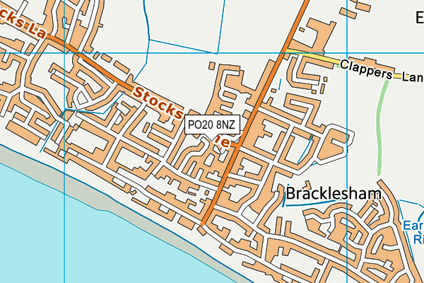 PO20 8NZ map - OS VectorMap District (Ordnance Survey) PO20 8NZ map - OS VectorMap District (Ordnance Survey)