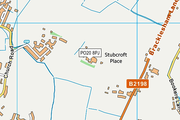 PO20 8PJ map - OS VectorMap District (Ordnance Survey) PO20 8PJ map - OS VectorMap District (Ordnance Survey)