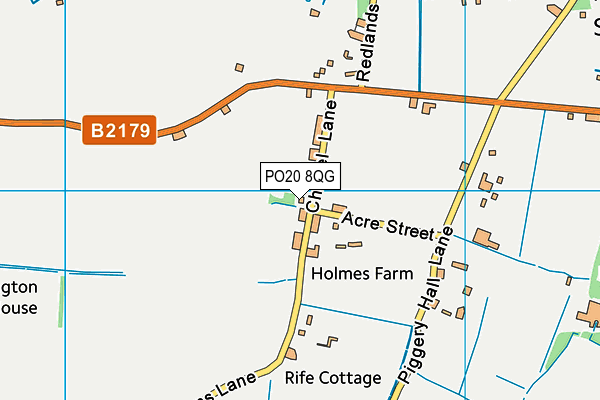 PO20 8QG map - OS VectorMap District (Ordnance Survey) PO20 8QG map - OS VectorMap District (Ordnance Survey)