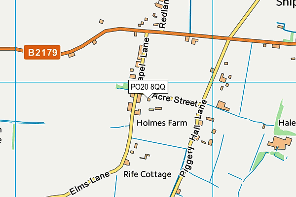 PO20 8QQ map - OS VectorMap District (Ordnance Survey) PO20 8QQ map - OS VectorMap District (Ordnance Survey)