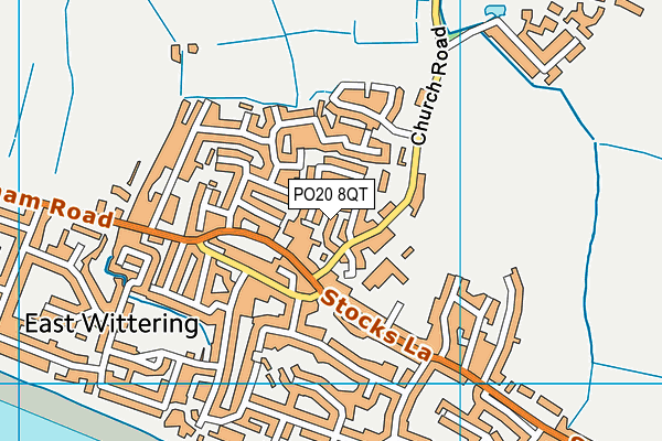 PO20 8QT map - OS VectorMap District (Ordnance Survey) PO20 8QT map - OS VectorMap District (Ordnance Survey)