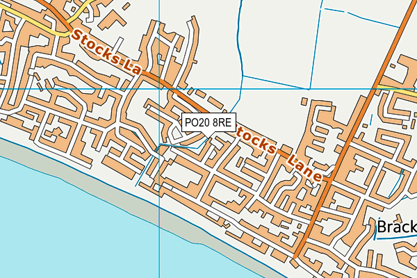 PO20 8RE map - OS VectorMap District (Ordnance Survey) PO20 8RE map - OS VectorMap District (Ordnance Survey)