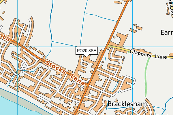 PO20 8SE map - OS VectorMap District (Ordnance Survey) PO20 8SE map - OS VectorMap District (Ordnance Survey)
