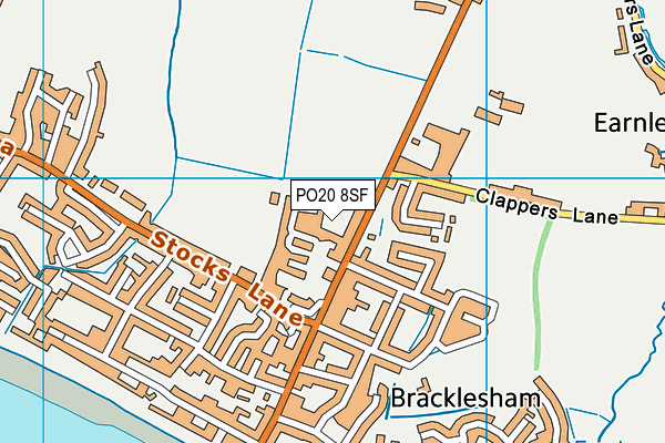 PO20 8SF map - OS VectorMap District (Ordnance Survey) PO20 8SF map - OS VectorMap District (Ordnance Survey)