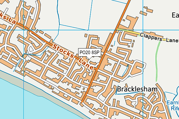 PO20 8SP map - OS VectorMap District (Ordnance Survey) PO20 8SP map - OS VectorMap District (Ordnance Survey)