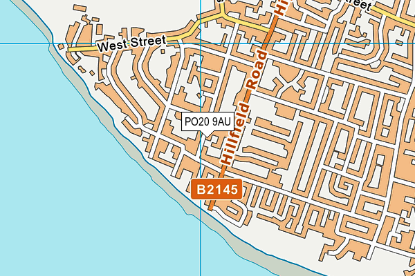 PO20 9AU map - OS VectorMap District (Ordnance Survey)