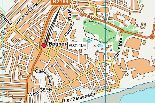 PO21 1DH map - OS VectorMap District (Ordnance Survey)