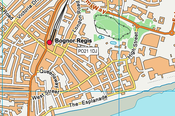 PO21 1DJ map - OS VectorMap District (Ordnance Survey)