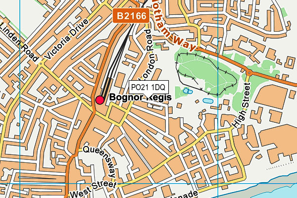 PO21 1DQ map - OS VectorMap District (Ordnance Survey)