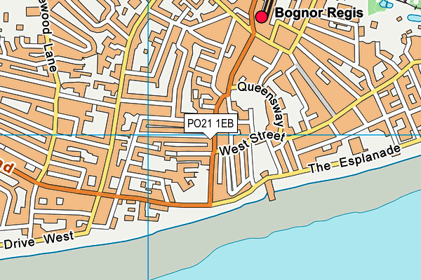 PO21 1EB map - OS VectorMap District (Ordnance Survey)