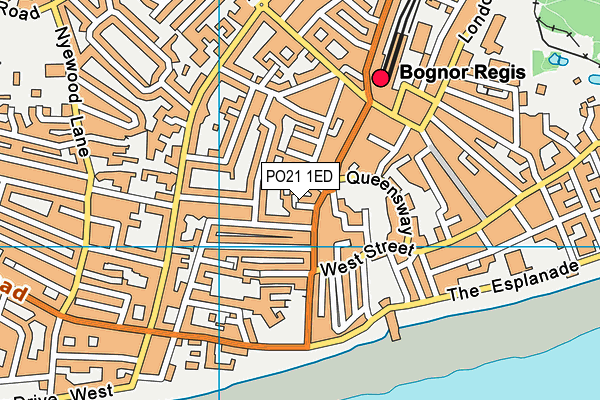 PO21 1ED map - OS VectorMap District (Ordnance Survey) PO21 1ED map - OS VectorMap District (Ordnance Survey)
