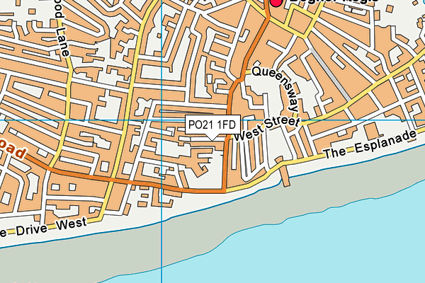 PO21 1FD map - OS VectorMap District (Ordnance Survey) PO21 1FD map - OS VectorMap District (Ordnance Survey)