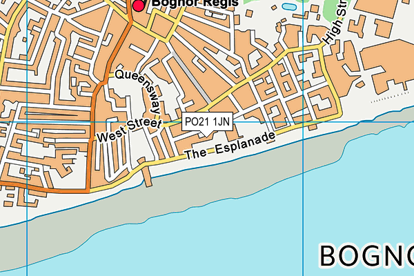 PO21 1JN map - OS VectorMap District (Ordnance Survey)