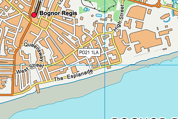 PO21 1LA map - OS VectorMap District (Ordnance Survey)