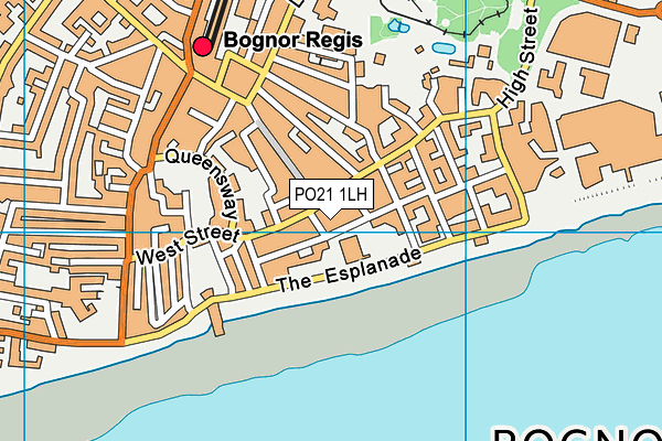 PO21 1LH map - OS VectorMap District (Ordnance Survey)