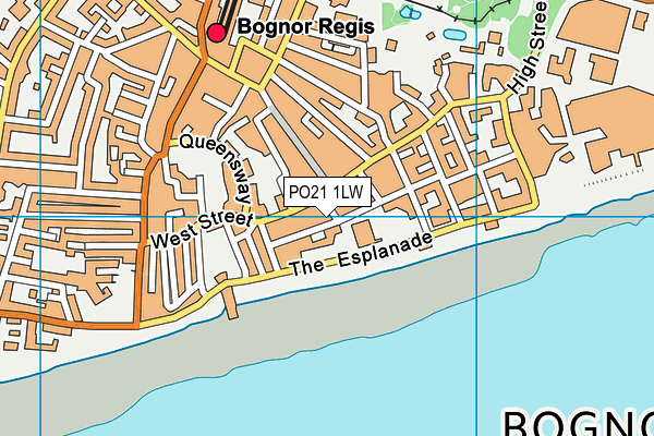 PO21 1LW map - OS VectorMap District (Ordnance Survey)