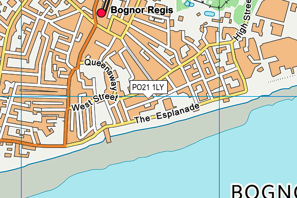 PO21 1LY map - OS VectorMap District (Ordnance Survey)