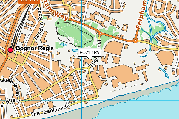 PO21 1PA map - OS VectorMap District (Ordnance Survey)