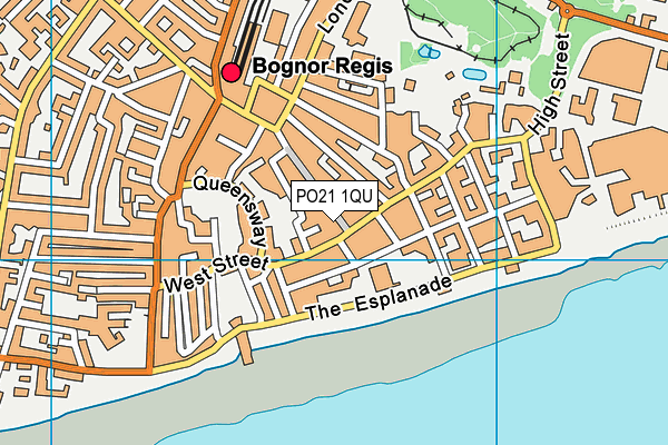 PO21 1QU map - OS VectorMap District (Ordnance Survey) PO21 1QU map - OS VectorMap District (Ordnance Survey)