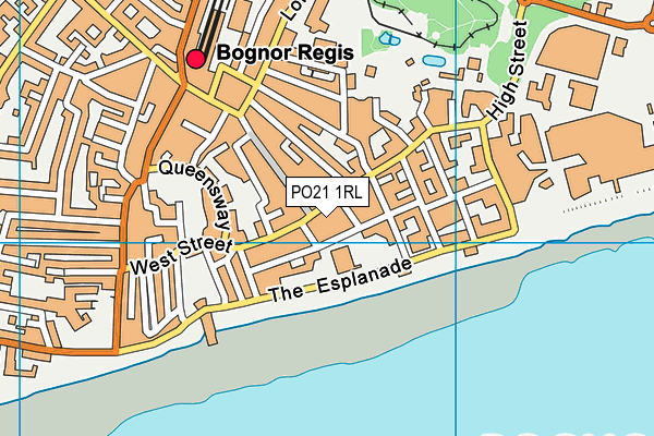 PO21 1RL map - OS VectorMap District (Ordnance Survey)