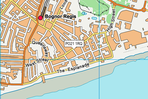 PO21 1RQ map - OS VectorMap District (Ordnance Survey)