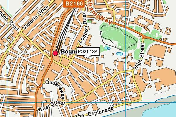 PO21 1SA map - OS VectorMap District (Ordnance Survey)