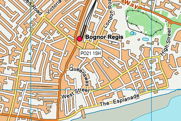 PO21 1SH map - OS VectorMap District (Ordnance Survey)