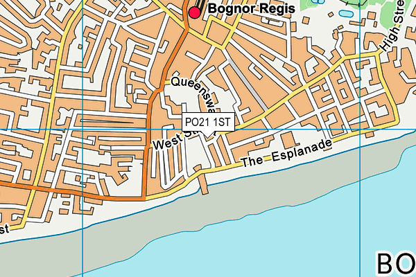 PO21 1ST map - OS VectorMap District (Ordnance Survey) PO21 1ST map - OS VectorMap District (Ordnance Survey)