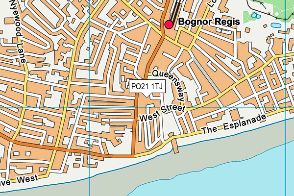 PO21 1TJ map - OS VectorMap District (Ordnance Survey)