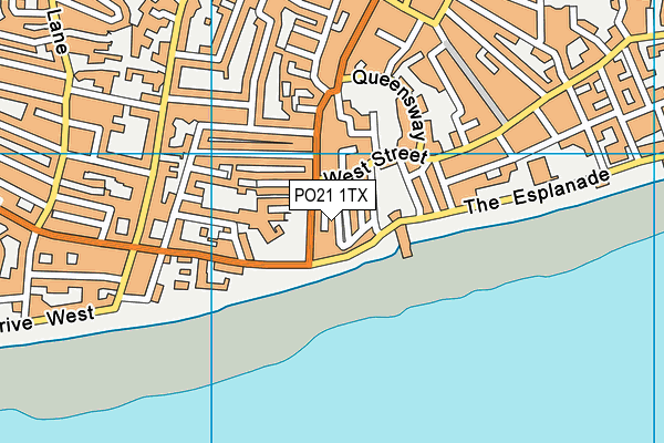 PO21 1TX map - OS VectorMap District (Ordnance Survey) PO21 1TX map - OS VectorMap District (Ordnance Survey)