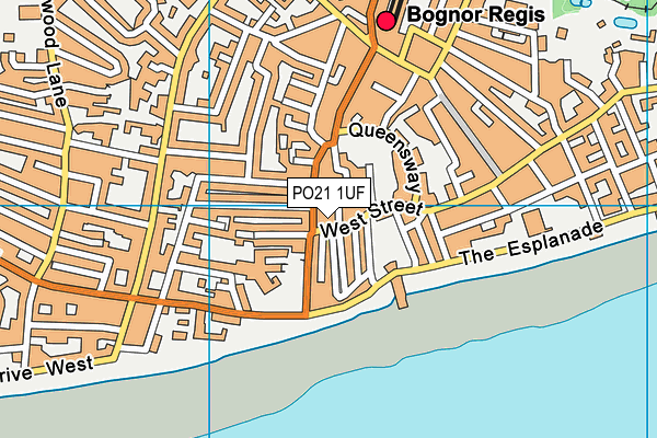 PO21 1UF map - OS VectorMap District (Ordnance Survey)