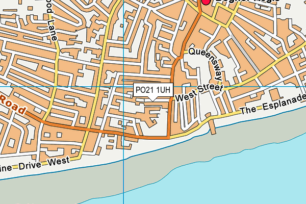 PO21 1UH map - OS VectorMap District (Ordnance Survey) PO21 1UH map - OS VectorMap District (Ordnance Survey)