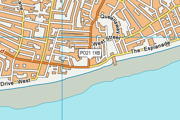 PO21 1XB map - OS VectorMap District (Ordnance Survey) PO21 1XB map - OS VectorMap District (Ordnance Survey)
