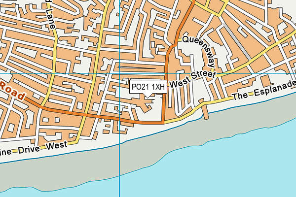 PO21 1XH map - OS VectorMap District (Ordnance Survey) PO21 1XH map - OS VectorMap District (Ordnance Survey)