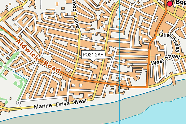 PO21 2AF map - OS VectorMap District (Ordnance Survey) PO21 2AF map - OS VectorMap District (Ordnance Survey)